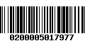 Código de Barras 0200005017977