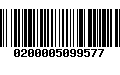 Código de Barras 0200005099577