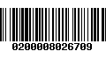 Código de Barras 0200008026709