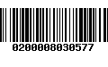 Código de Barras 0200008030577