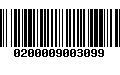 Código de Barras 0200009003099