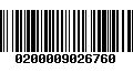 Código de Barras 0200009026760