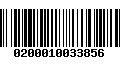 Código de Barras 0200010033856