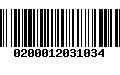 Código de Barras 0200012031034