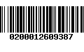 Código de Barras 0200012609387