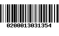 Código de Barras 0200013031354