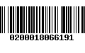 Código de Barras 0200018066191