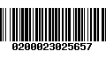 Código de Barras 0200023025657