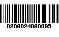 Código de Barras 0200024008895