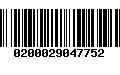 Código de Barras 0200029047752