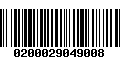 Código de Barras 0200029049008