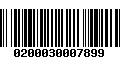 Código de Barras 0200030007899