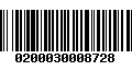 Código de Barras 0200030008728