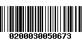 Código de Barras 0200030050673