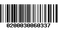 Código de Barras 0200030060337