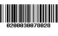 Código de Barras 0200030078028