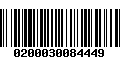 Código de Barras 0200030084449