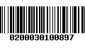 Código de Barras 0200030100897