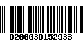 Código de Barras 0200030152933