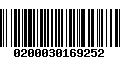 Código de Barras 0200030169252