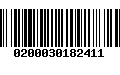 Código de Barras 0200030182411