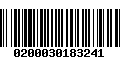 Código de Barras 0200030183241