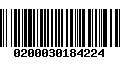 Código de Barras 0200030184224