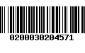 Código de Barras 0200030204571