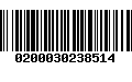 Código de Barras 0200030238514