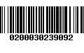 Código de Barras 0200030239092