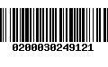 Código de Barras 0200030249121