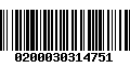 Código de Barras 0200030314751