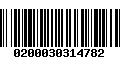 Código de Barras 0200030314782