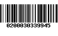 Código de Barras 0200030339945