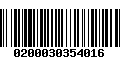 Código de Barras 0200030354016