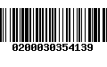 Código de Barras 0200030354139