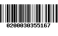 Código de Barras 0200030355167