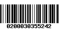 Código de Barras 0200030355242
