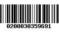 Código de Barras 0200030359691