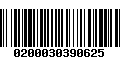 Código de Barras 0200030390625