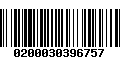 Código de Barras 0200030396757