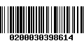 Código de Barras 0200030398614