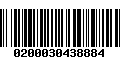 Código de Barras 0200030438884