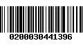 Código de Barras 0200030441396