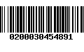 Código de Barras 0200030454891