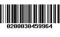 Código de Barras 0200030459964