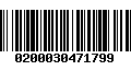 Código de Barras 0200030471799