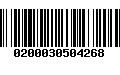 Código de Barras 0200030504268