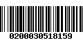 Código de Barras 0200030518159