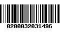 Código de Barras 0200032031496